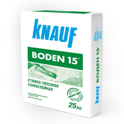 Пол гипсовый наливной КНАУФ Боден 15