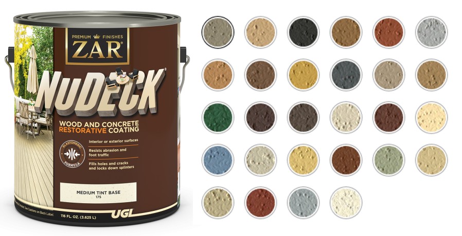 Краска для деревянных и бетонных поверхностей Zar NuDECK Wood and Concrete Restorative Coating