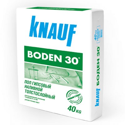 Пол гипсовый наливной КНАУФ Боден 30