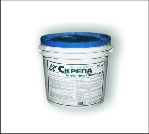 Смесь сухая безусадочная инъекционная Скрепа М600
