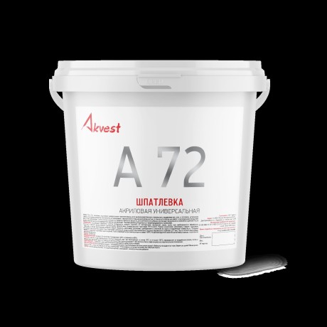 Шпатлевка акриловая водостойкая Аквест-72 Мастер