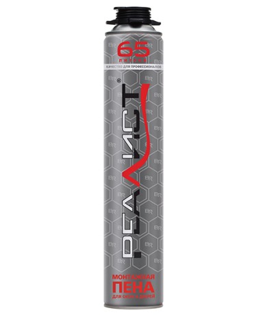 Пена монтажная пистолетная REALIST Pro Silver 65