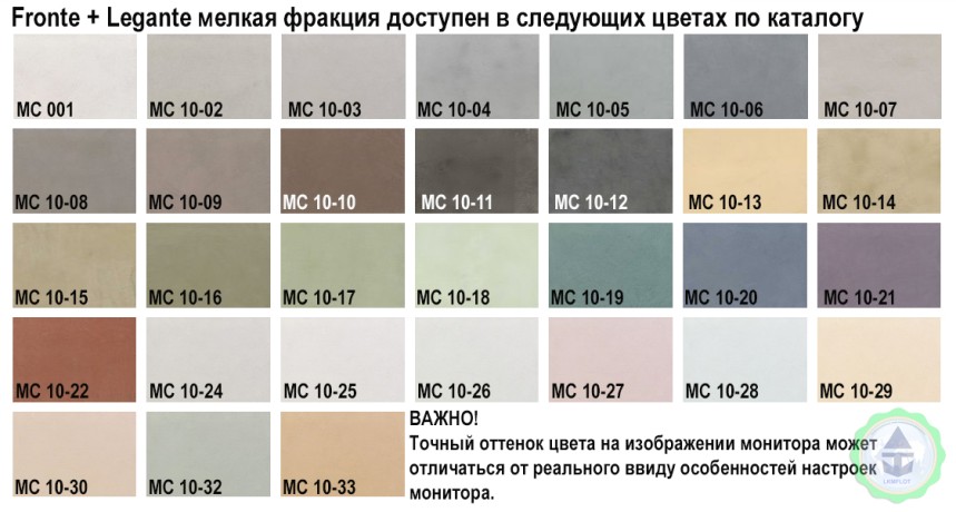 Штукатурка декоративная с эффектом бетона Decorazza Microcemento Fronte + Legante