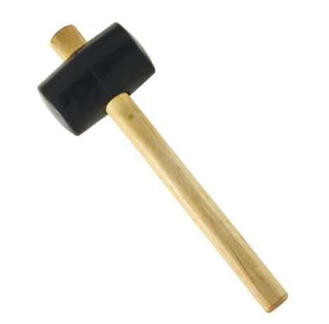 Киянка резиновая с деревянной ручкой Кедр