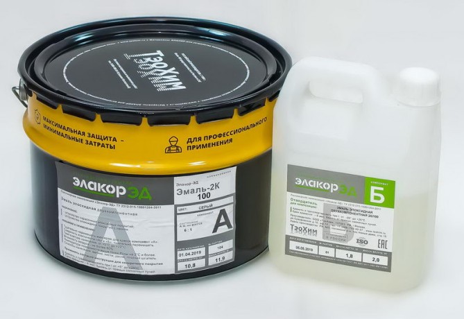 Эмаль эпоксидная фактурная Элакор-ЭД Эмаль-2К/100