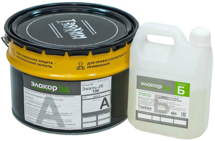 Эмаль эпоксидная фактурная Элакор-ЭД Эмаль-2К/100