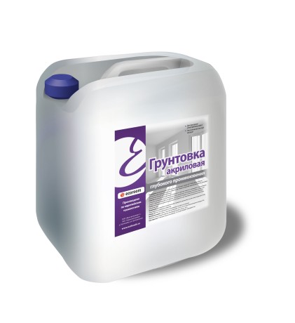 Грунтовка акриловая глубокого проникновения Ecoroom