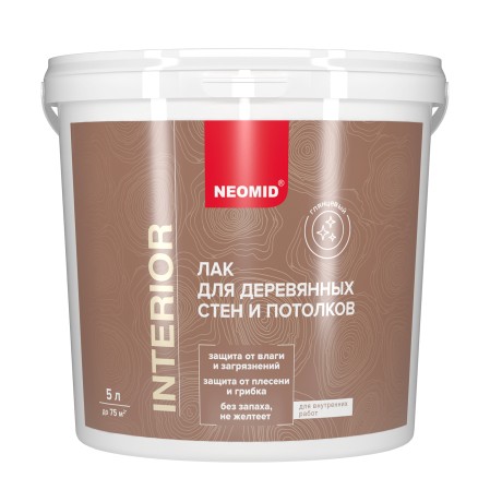 Лак акриловый для древесины Neomid Interior