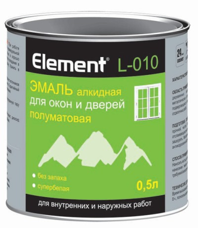 Эмаль для окон и дверей Alpa Element L-010