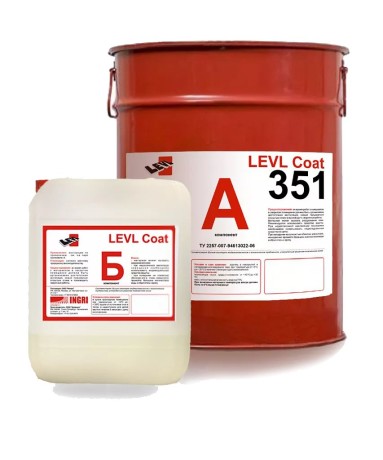 Композиция цветная полиуретановая для устройства наливных полов LEVL Coat 351
