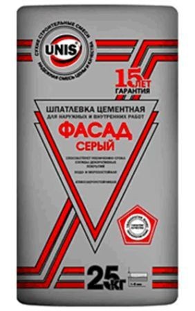 Шпаклёвка Юнис цементная Фасад