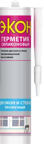 Герметик ЭКОН Силиконовый для Окон и Стекол