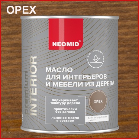Масло для интерьеров и мебели из дерева Neomid Premium Interior