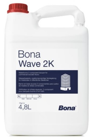 Лак двухкомпонентный водно-дисперсионный Bona Wave 2K