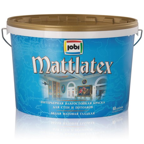 Краска интерьерная влагостойкая Jobi Mattlatex