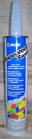 Герметик однокомпонентный гидрофильный набухающий Mapei Mapeproof Swell