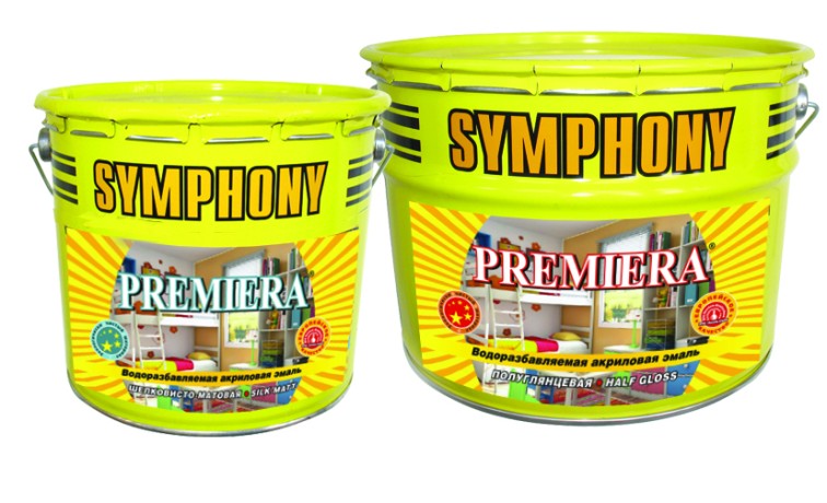 Эмаль на водной основе Symphony Premiera
