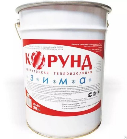 Материал теплоизоляционные Корунд Зима