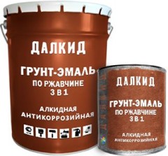 Грунт-эмаль по ржавчине ЛКМ Торг Далкид 3 в 1