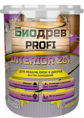 Краска для мебели Красковия Биодрев Profi Interior 2 в 1