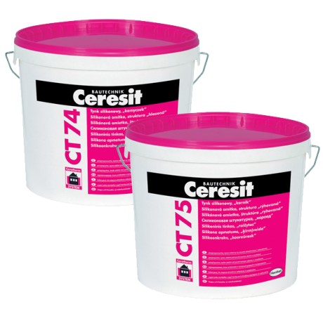 Штукатурка декоративная силиконовая "короед" 2,0 мм Ceresit CT 75