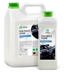 Глянцевый полироль для кожи, резины и пластика Grass Polyrole Shine