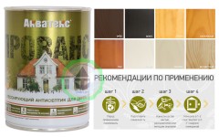 Антисептик лессирующий для древесины Акватекс Прованс