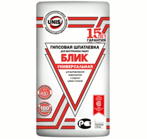Шпаклёвка гипсовая Юнис Блик