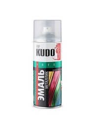 Эмаль аэрозольная универсальная металлик Kudo Silver Grain Finish