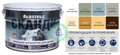 Антисептик кроющий для древесины Акватекс Сканди