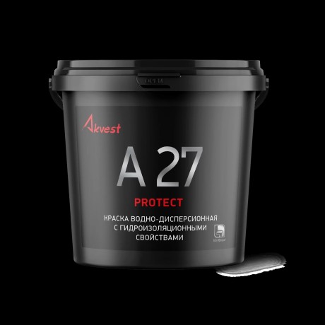 Краска водно-дисперсионная с гидроизоляционными свойствами Аквест-27 PROTECT