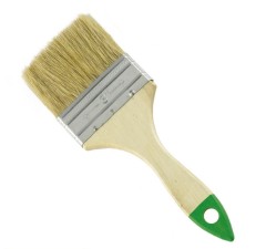 Кисть плоская с натуральной щетиной, деревянной ручкой Кедр 2&quot;
