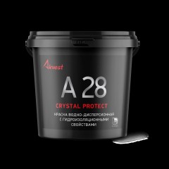 Краска водно-дисперсионная с гидроизоляционными свойствами Аквест-28 CRYSTAL PROTECT