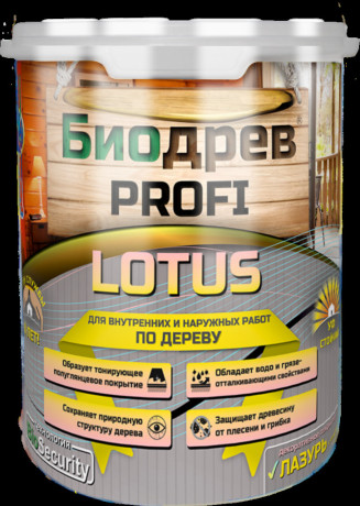 Лазурь декоративная Красковия Биодрев Profi Lotus