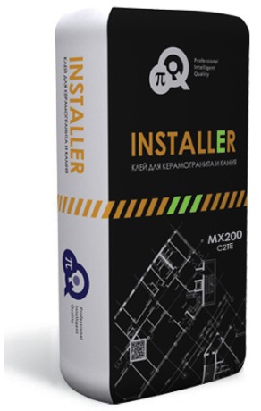 Клей для керамогранита и камня PIQ Installer MX200