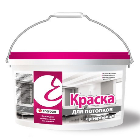 Краска для стен и потолков Ecoroom