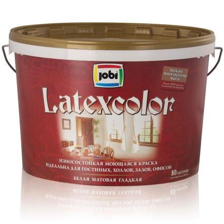 Краска износостойкая моющаяся Jobi Latexcolor