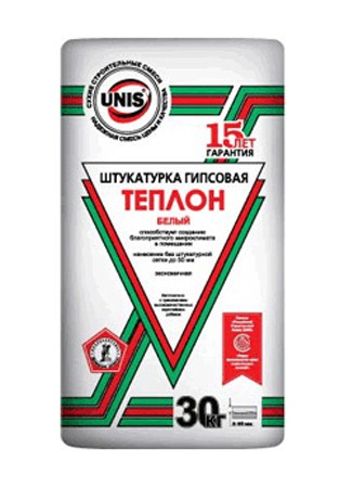 Штукатурка гипсовая Юнис Теплон