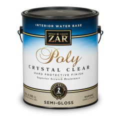 Лак полиуретановый на водной основе Zar Interior Water Base Poly Crystal Clear