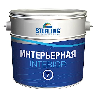 Краска для стен и потолков Sterling Интериор-7 ВД-АК-204