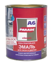 Эмаль для окон и дверей акриловая Parade Classic A6 Aqua Fensterlack