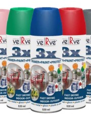 Эмаль аэрозольная универсальная акриловая 3 в 1 VeRve 3X