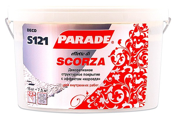 Покрытие декоративное с эффектом "короеда" Parade Deco Scorza S121