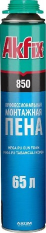 Пена полиуретановая монтажная профессиональная Akfix 850