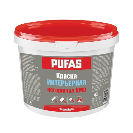 Краска интерьерная негорючая для путей эвакуации Pufas КМ0