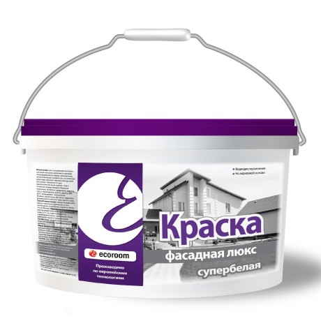 Краска фасадная люкс Ecoroom