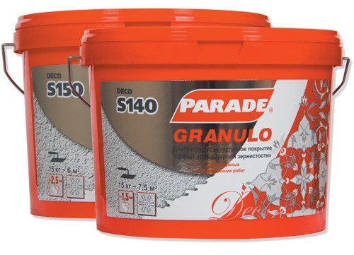 Покрытие декоративное с эффектом "равномерной зернистости" Parade Deco Granulo S150