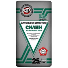 Штукатурка цементная Юнис Силин Для внутренних работ