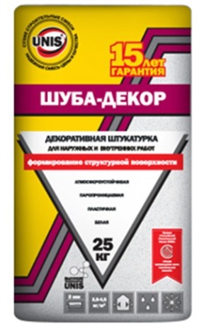 Штукатурка декоративная Юнис Шуба Декор