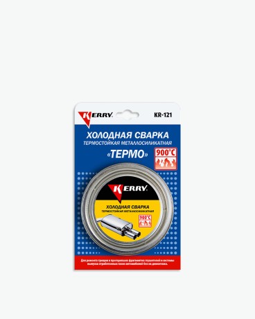 Холодная сварка термостойкая металлосиликатная «Термо» Kerry KR-121